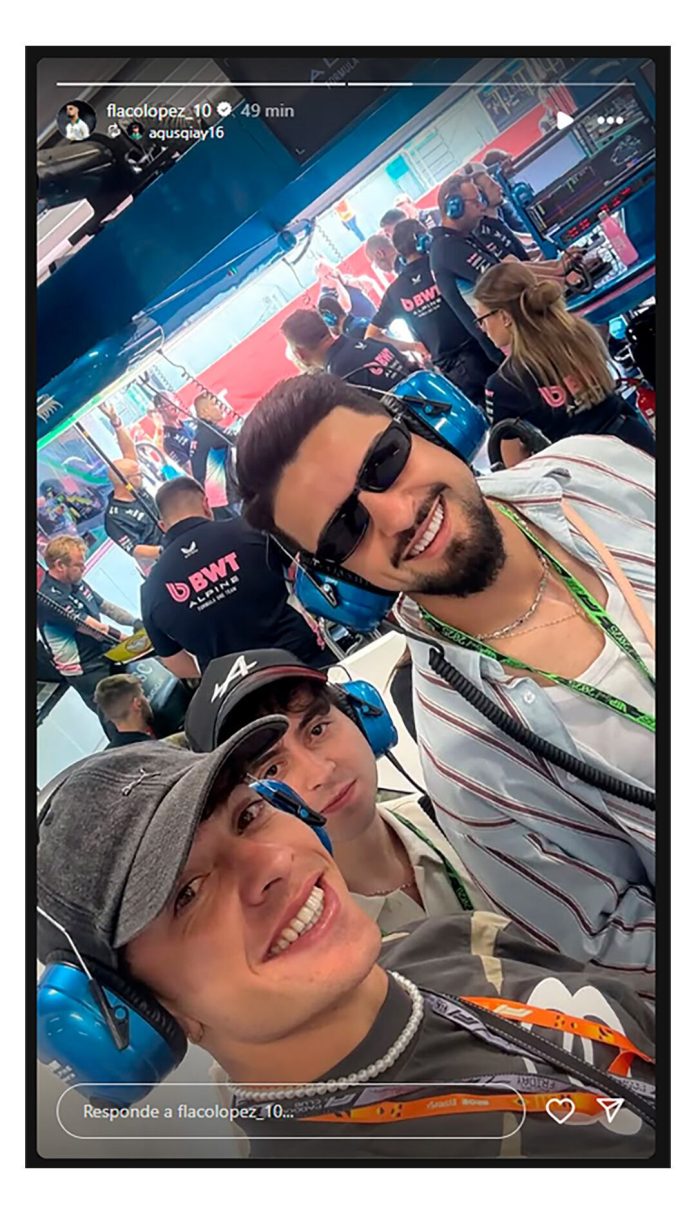 El jugador de la selección argentina que fue a alentar a Franco Colapinto en el GP de Brasil: “Esperemos darle suerte”